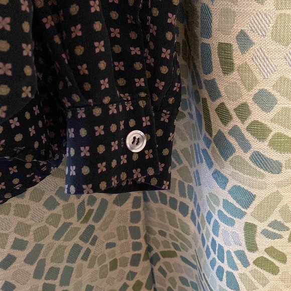 Evan Picone Silk Blouse 14 - Picture 4 of 6